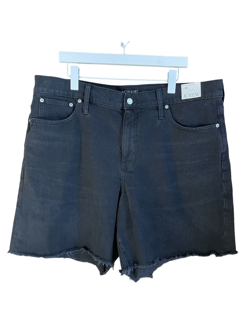 J Crew Midlength Denim Short Washed Black Size 20 Plus Size Casual Cotton SP 23